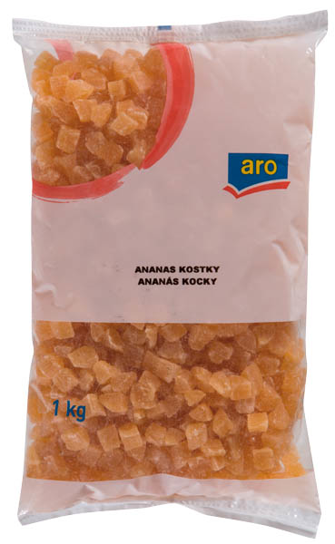 ARO Ananás presladený kocky 1kg