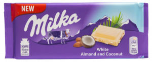 Milka White almond 90g