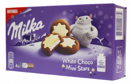 Milka White Choco Mini stars sušienky 150g