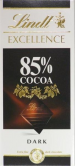 Lindt Excellence 85% cocoa čokoláda 100g