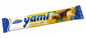 Yami želé tyčinka s kandizovanou pomarančovou kôrou v horkej čokoláde 25g