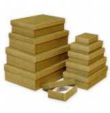 Darčeková Krabička zlatá rozm. 14,6x9,6x4,2cm